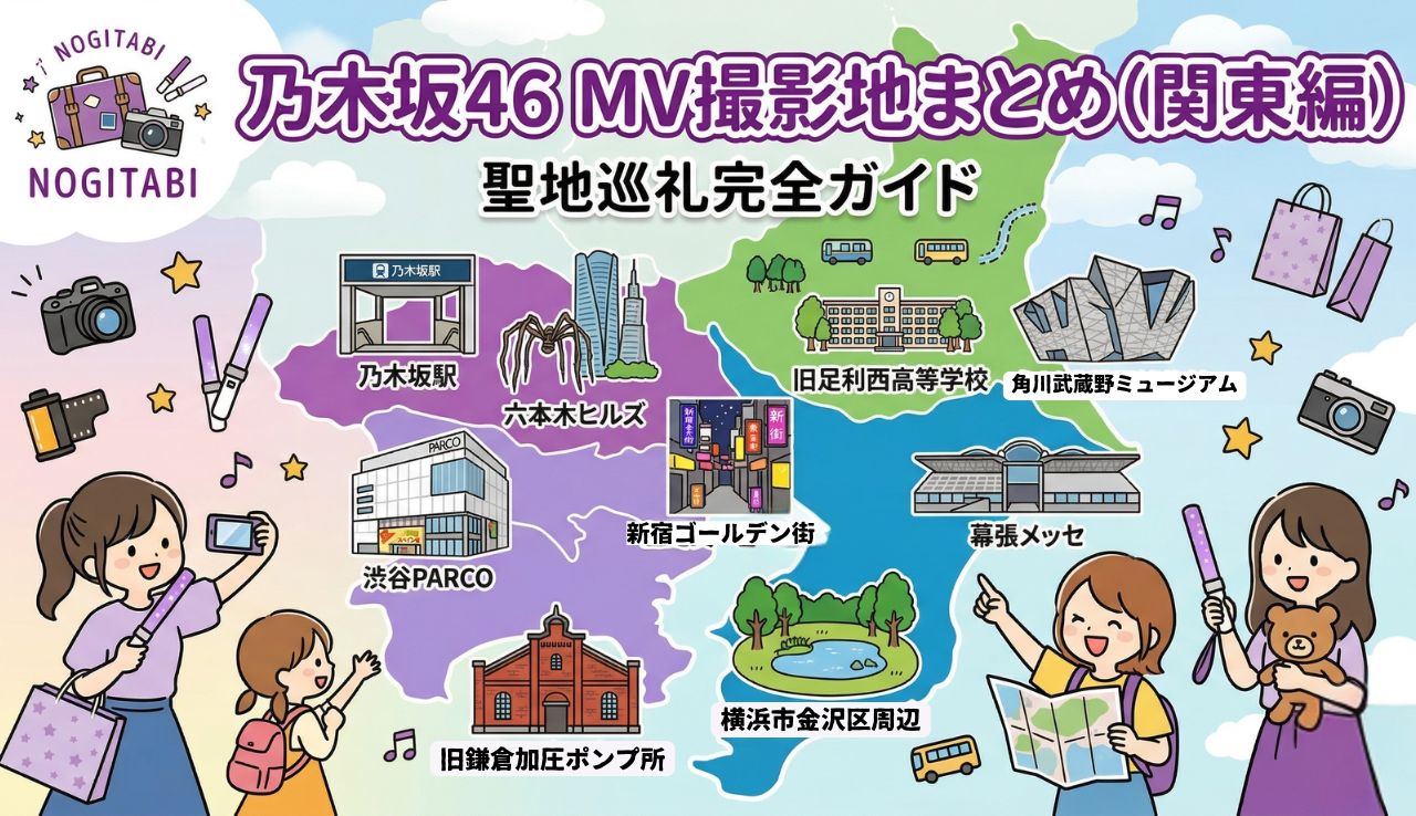乃木坂46 MV撮影地まとめ（関東編）