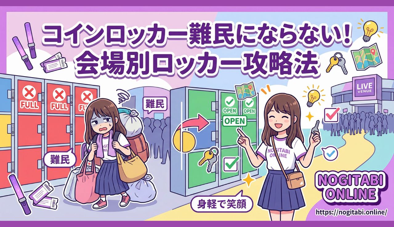 コインロッカー難民にならない！会場別ロッカー攻略法