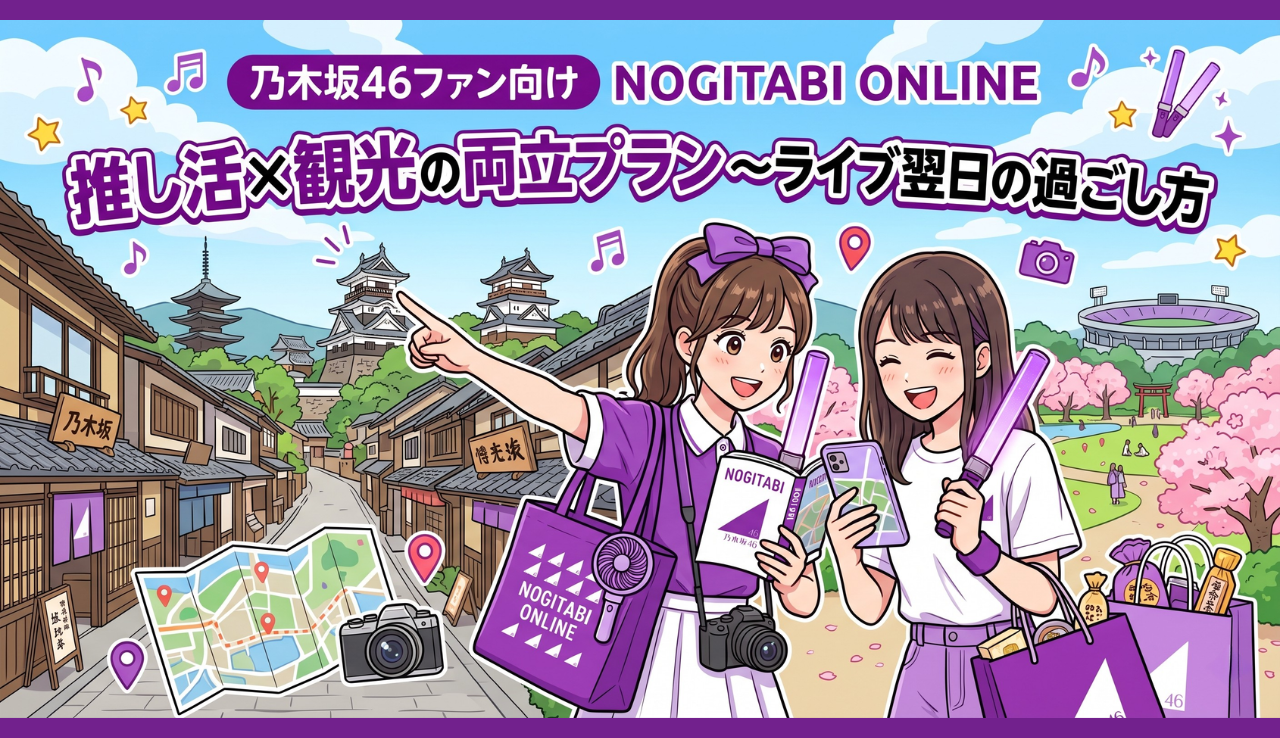 推し活×観光の両立プラン〜ライブ翌日の過ごし方
