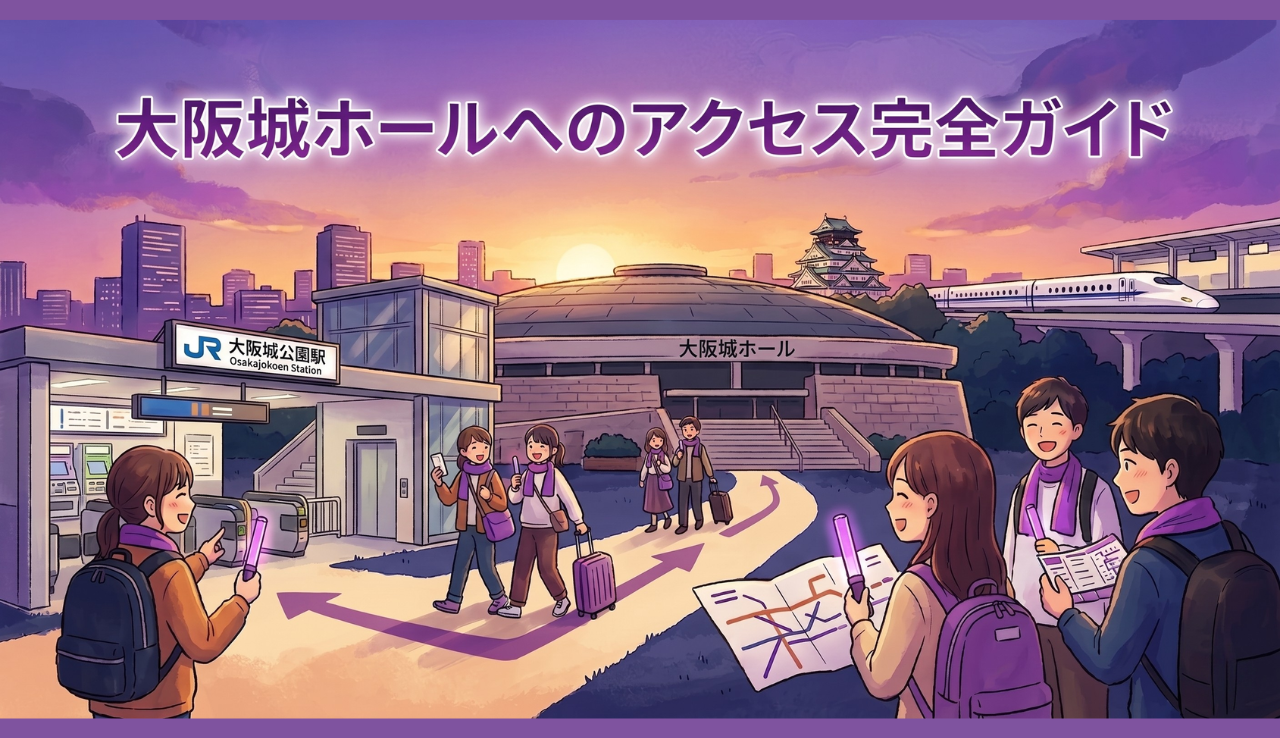 大阪城ホールへのアクセス完全ガイド｜乃木坂46ライブ遠征版