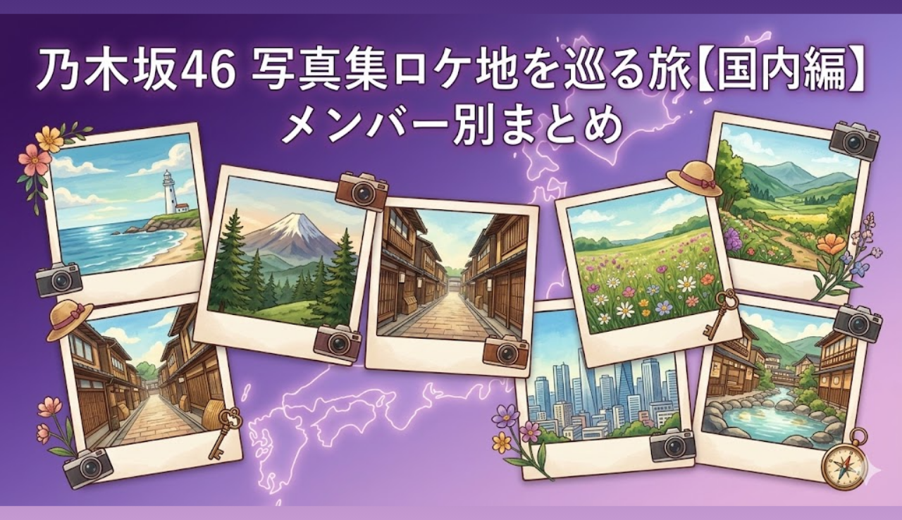 乃木坂46 写真集ロケ地を巡る旅【国内編】メンバー別まとめ