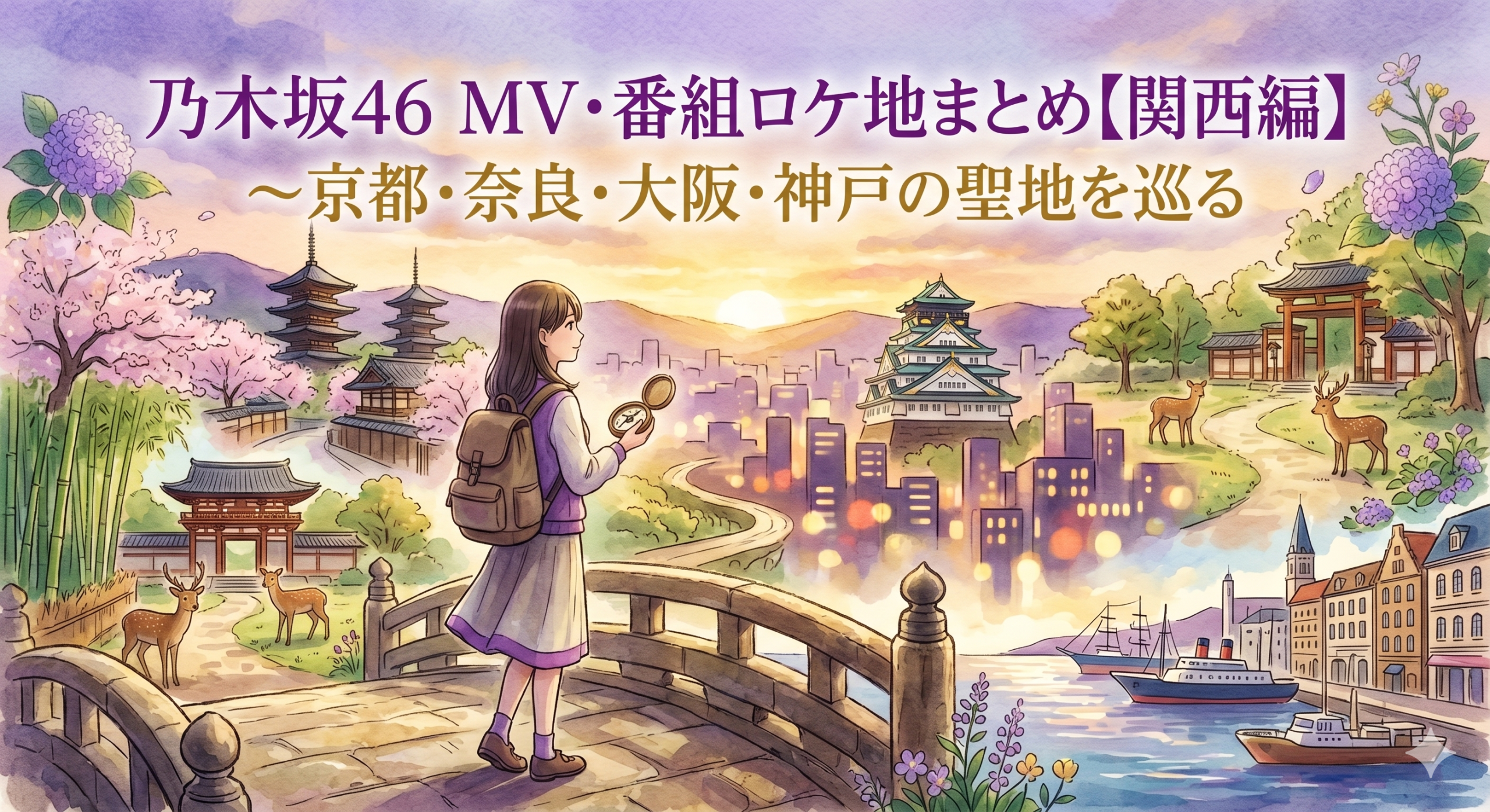 乃木坂46 MV・番組ロケ地まとめ【関西編】〜京都・奈良・大阪・神戸の聖地を巡る
