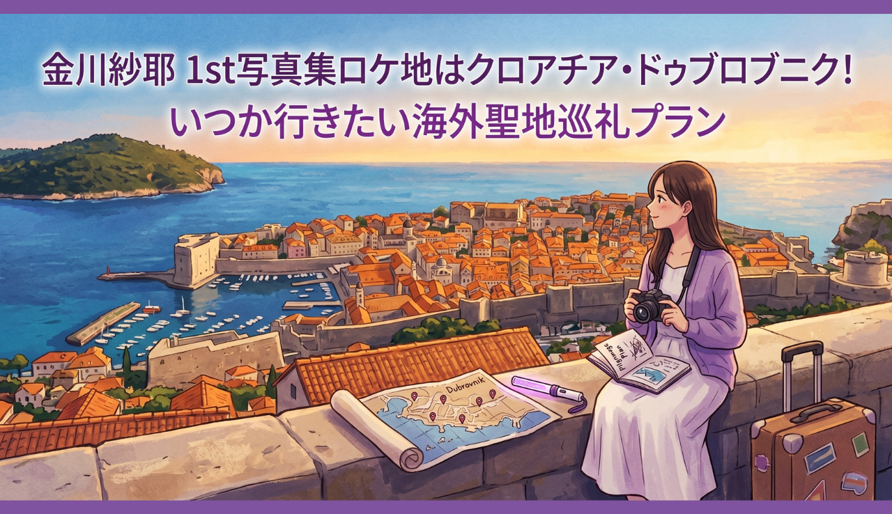 金川紗耶 1st写真集ロケ地はクロアチア・ドゥブロブニク！いつか行きたい海外聖地巡礼プラン