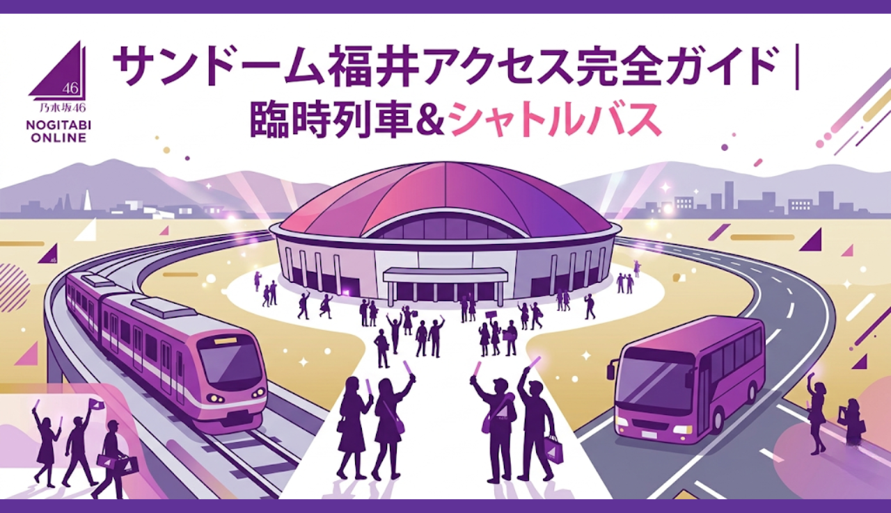 サンドーム福井アクセス完全ガイド｜臨時列車＆シャトルバス