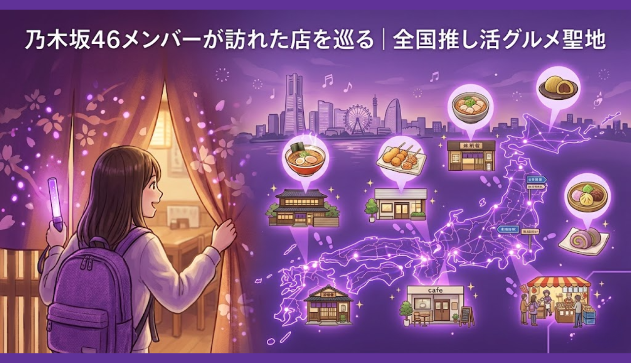 乃木坂46メンバーが訪れた店を巡る｜全国推し活グルメ聖地