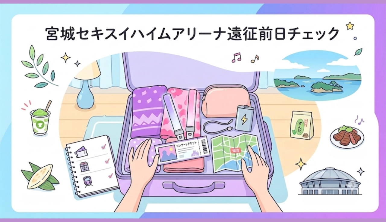 宮城セキスイハイムアリーナ遠征前日チェック