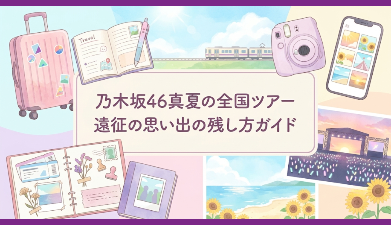 乃木坂46真夏の全国ツアー遠征の思い出の残し方ガイド
