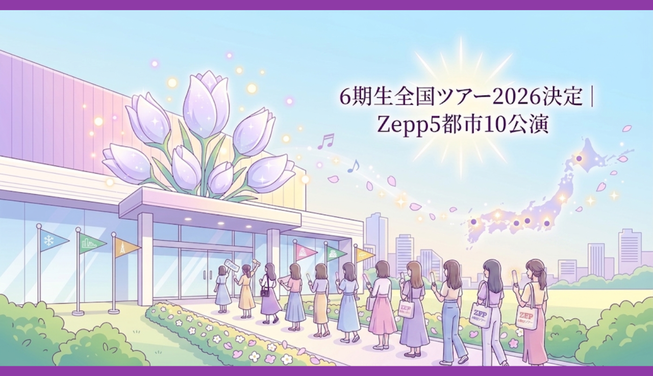 6期生全国ツアー2026決定｜Zepp5都市10公演
